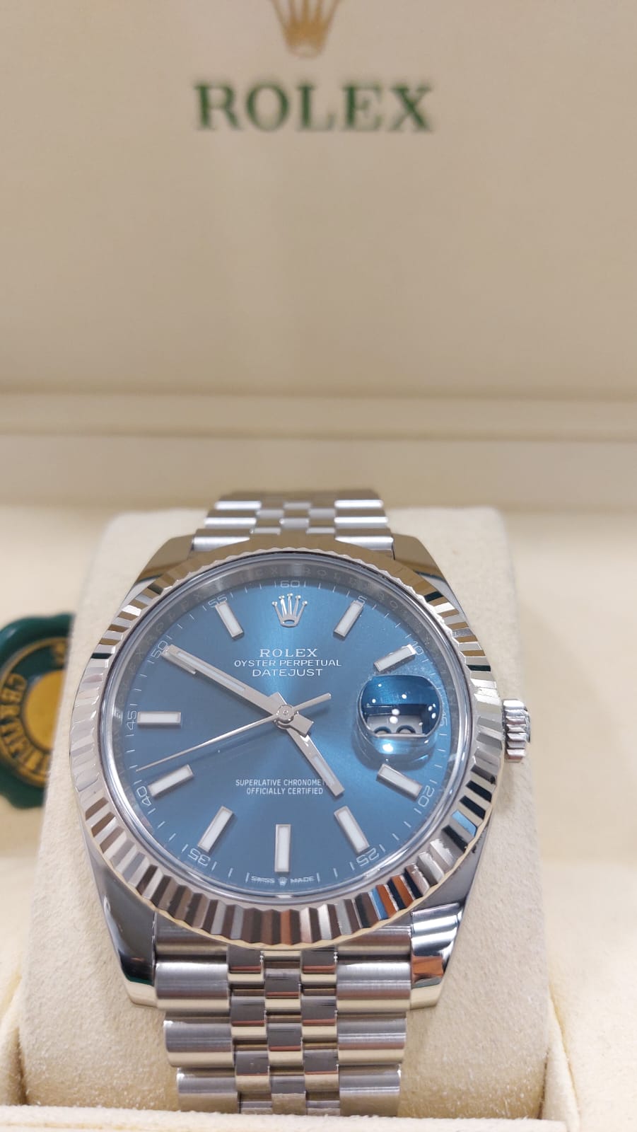 Rolex DATEJUST 41mm Blu 126334 Gioielleria Bracco